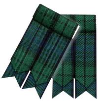 HM Highland Kiltinės kojinės su atvartais, tartaninis raštas One size žalia
