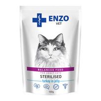 ENZO VET Sterilised – maistas sterilizuotoms katėms su kalakutiena želė, 100 g