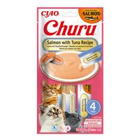 INABA CAT CHURU lašiša su tunu 4x14g