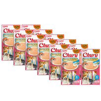 INABA CAT CHURU lašiša su šukutėmis 48x14g