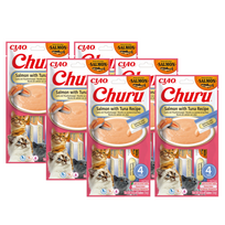 INABA CAT CHURU lašiša su tunu 24x14g