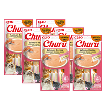 INABA CAT CHURU lašišos receptas 24x14g