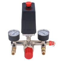 Oro kompresoriaus slėgio vožtuvo rinkinys Vertikalus jungiklis Kolektorius Reguliatorius 90?120PSI AC 100240V