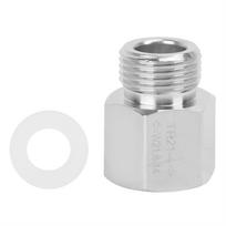 CO2 cilindro adapterio keitiklis Sidabrinis vidinis sriegis TR21-4 į išorinį sriegį W21.8-14