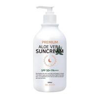 DR.MOON Korėjietiškas alavijo kremas nuo saulės SPF50+ PA+++, 500ml – K-Beauty drėkinantis UV apsaugos kremas veidui ir kūnui, raminantis ir drėkinantis, plataus spektro 500ml