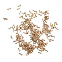 200 vnt. 2,0x1,4 mm akinių remonto varžtai paauksuoti universalūs nerūdijančio plieno maži plokščia galvute