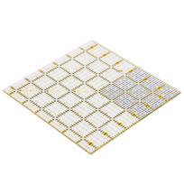 Kvadratinė siuvinėjimo liniuotė Rankdarbių Patchwork Siuvimo įrankis Plastikinės ekspozicinės liniuotės 16 x 16 cm