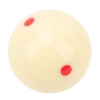 57mm White Billiard Cue Ball 6 Red Dots Anti Scratch Impact Resistant Pool Table Billiard Cue Ball