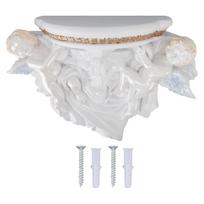 Resin Angel Wall Shelf European Exquisite Beautiful Decoration Rack for Bedroom Living Room Kitchen
