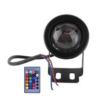 12V 10W RGB Akvariumo LED Prožektorius Lempa Žuvų Akvariumui Baseinui Sodui Povandeninis Juodas