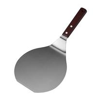 Nerūdijančio plieno picos mentelė su medine rankena Daugiafunkcinis metalinis picos padėklas Torto mentelė Kastuvas L(for 6.5-9kg) sidabras