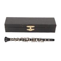13 cm Mini Klarneto Modelis Simuliuotas Miniatiūrinis Klarnetas Muzikos Instrumentas Lėlių Namelio Dekoracija