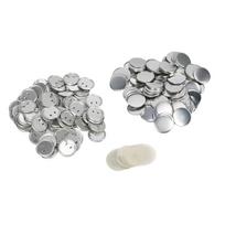 Tuščių sagės ženkliuko dalių rinkinys Apvalios metalinės sagės dalys su saugiu prisegamu užsegimu, skirtos sagų gaminimo mašinai 100 44mm / 1.7in
