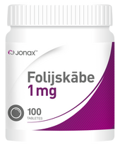 JONAX Folio rūgšties 1 mg  tabletės, 100 vnt.