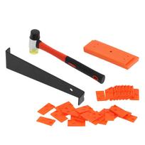 Medinių grindų montavimo įrankiai Laminato grindų montavimo tarpikliai Kalimo blokas Guminis plaktukas Rinkinys