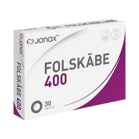 JONAX folio rūgštis 400 tabletės, 30 vnt.