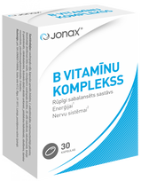 JONAX B grupės vitaminų kompleksas kapsulės, 30 vnt.