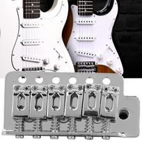 Elektrinės gitaros tremolo tiltelis Stratocaster stiliaus gitarai su balneliais(sidabras)