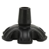 Lazdelės antgalis 6 atraminės kojelės smūgių absorbcija neslystantis traukos pagrindas savaime stovintis lazdelės antgalis 19 mm black