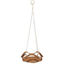PU Leather Flower Pot Display Holder Succulent Hanging Basket Planter DecorationL Brown