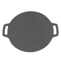 Cast Iron Pancake Pan Multifunctional Uniform Heating Pancake Flat Skillet for Kitchen Gas Stove 30cm/11.8in