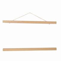 Modernus magnetinis pjuvenų nuotraukų rėmelis DIY plakato ritinio spaudiniai meno kūrinių pakaba balta mediena 40CM