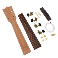 Ukulelės kaklelio grifas pakeitimo rinkinys kaklelis stygų rankenėlės tiltelis raudonmedžio grifo rinkinys 23