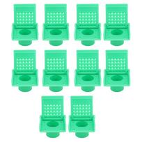 10 vnt. Bityno įėjimai Plastikiniai bičių avilio nukso dėžės vėdinimo atidarymo langeliai bitininkams žalia