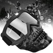 Lauko Kaukolės Motociklo Šalmas Akiniai Veido Kaukė Motociklų Lenktynių Akiniai (Skaidrus)