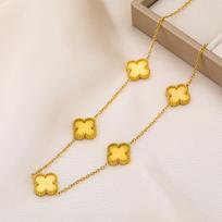 Titano plieno dvipusis dobilas vakuuminis aplinkai nekenksmingas 18K aukso vėrinys necklace auksas