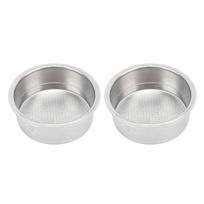 Portafilterio filtras 51mm Nerūdijančio plieno Slėginis Dvigubo puodelio Daugkartinio naudojimo Portafilterio filtras L(for 6.5-9kg)