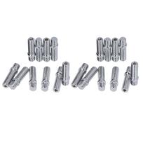 20pcs Wheel Conversion Stud 50mm Length 33mm Shank Wheel Screw Adapter Replacement for M12x1.25 to M12x1.5 gray