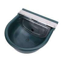 Automatinis gyvūnų girdymo indas Nerūdijančio plieno girdykla arkliui, ožkai, karvei, gyvuliams vandeniui L(for 6.5-9kg) tamsiai žalia spalva