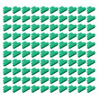 100 vnt. 6 mm plastikiniai šiltnamio plėvelės spaustukai, vamzdžių spaustukai, šiltnamio dangos priedai tvirtinimui