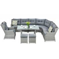 Pinti lauko baldai TRAVENTO DINING STONE GREY