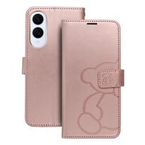 MEZZO Bookcase for SAMSUNG S25 Edge teddy bear, rose gold