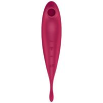 Vibratorius Satisfyer Twirling Pro+, raudonas
