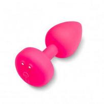 Vibruojantis analinis kištukas Gvibe GplugS Neon Rose, rožinis