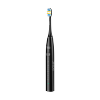 Sonic dantų šepetėlis TEESA SONIC 2 juodas, 5 veikimo režimai, kelioninis dėklas, USB C tipo jungtis