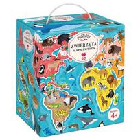 Gyvūnai pasaulio žemėlapis delionė, CzuCzu Puzzlove