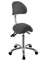 Silver Fox meistro kėdutė balnas su 4 reguliavimais ir ergonominiu atlošu, pilka Rieti