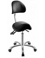 Silver Fox meistro kėdutė balnas su 4 reguliavimais ir ergonominiu atlošu, juoda Rieti