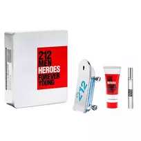 Carolina Herrera 212 Heroes Eau De Toilette 90ml Body Wash Spray 100ml Miniature 1u