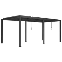 Pergola su LED apšvietimu Luxe, 5,8x4 m, antracito