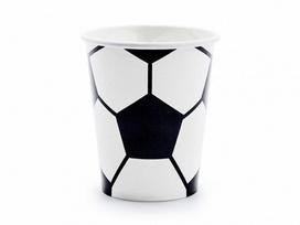 Popieriniai puodeliai Futbolas, 6 vnt., 220 ml