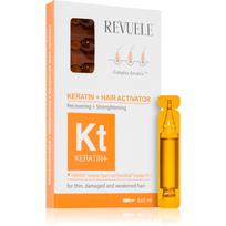 Revuele Ampoules Keratin + Hair Activator ampulė ploniems, nualintiems plaukams 8x5 ml