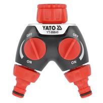 YATO Paskirstytojas trišakis čiaupui-laistymo žarnai 3/4" - 1"