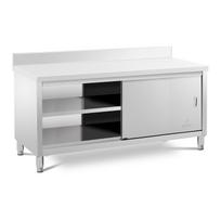 Nerūdijančio plieno darbo spintelė 180x70 cm RCSSCB-180X70-E-B