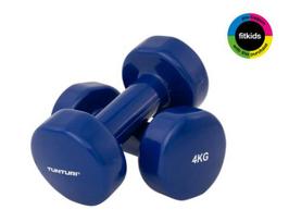 Tunturi Vinyl Dumbbells 4.0 kg, Blue, Pair