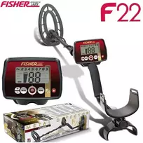 Metalo detektorius Fisher F22 su 11“ (28cm.) koncentrine rite